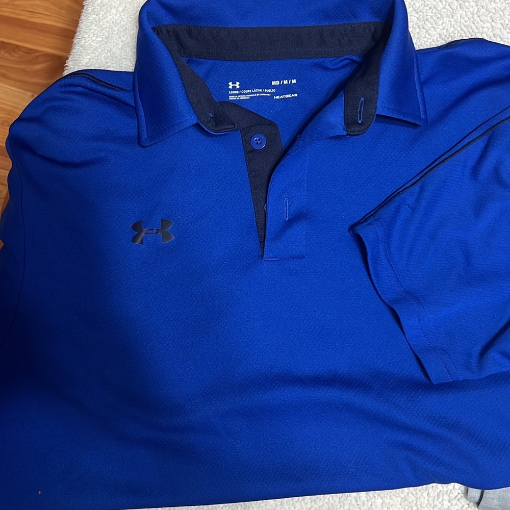 Under Armour Men's Royal Blue Polo